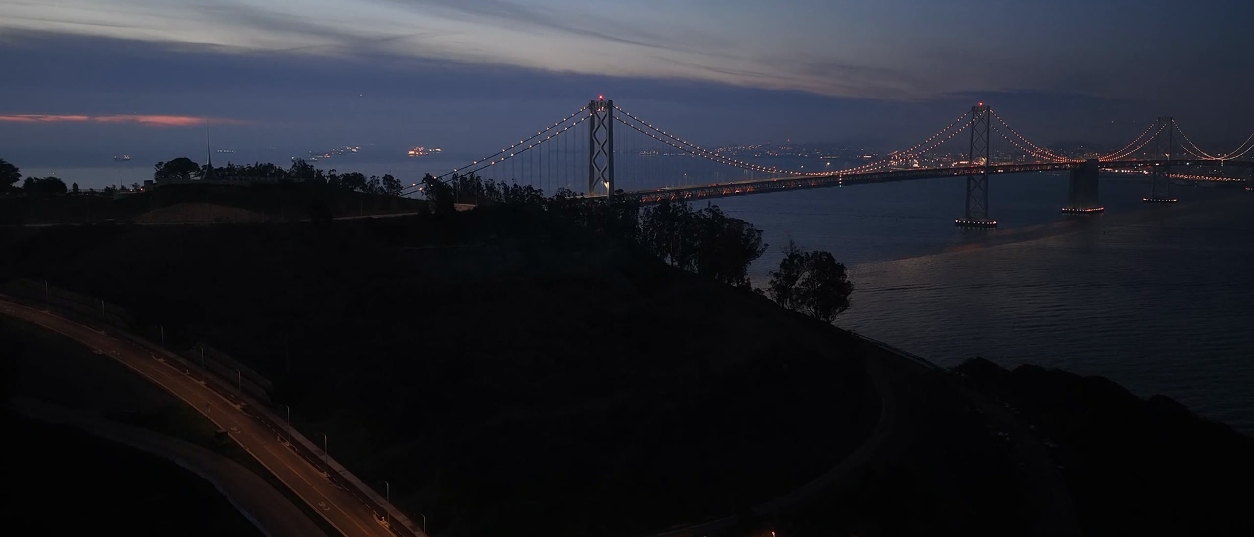 San Francisco skyline at night during Dreamforce 2026