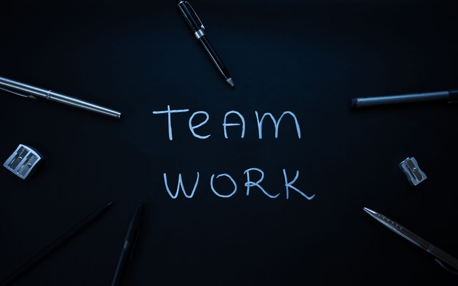 A marketing team working in a modern office.