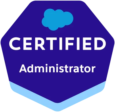 Salesforce Certified Administrator badge