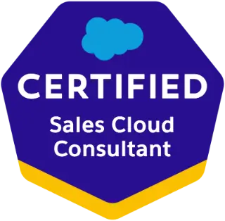 Salesforce Certified Sales Cloud Consultant badge