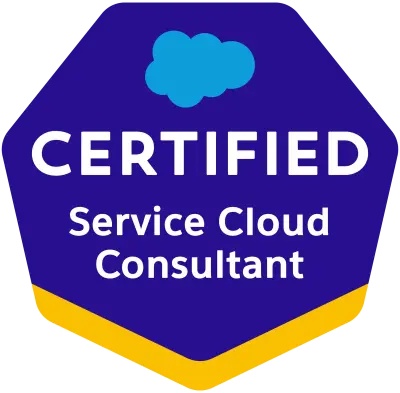 Salesforce Certified Service Cloud Consultant badge